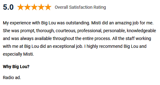 Big Lou Testimonial 3